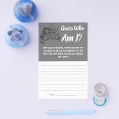 Brautparty Game Card Guess Wer bin ich? Flyer (Einzeln)