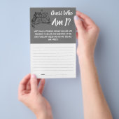 Brautparty Game Card Guess Wer bin ich? Flyer (Handgriff)