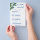 Brautparty Game Card Was hat der Groom gesagt? Flyer (Handgriff)