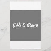 Brautparty Game Card Was hat der Groom Say F gemac Flyer (Hinten)