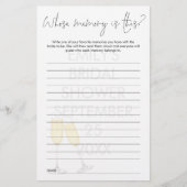 Brautparty Game, dessen Gedächtnis dieses Weinglas (Vorderseite)