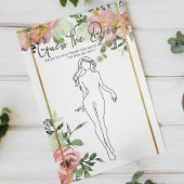 Brautparty Game Eggshell Blush Ratet das Kleid Flyer