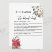 Brautparty Game Einladung (Vorne/Hinten)
