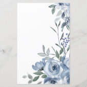 Brautparty Game Emoji Pictionary Dusty Blue (Rückseite)