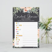 Brautparty Game Emoji Pictionary Pastor Peach (Stehend Vorderseite)