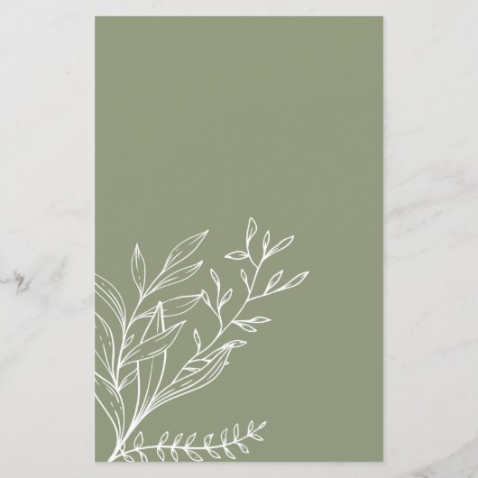 Brautparty Game Emoji Pictionary Sage Green (Rückseite)