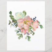 Brautparty Game Er sagte, sie sagte Eggshell Rose (Rückseite)