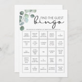 Brautparty Game-Find the Guest Bingo Programm (Vorne/Hinten)