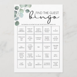 Brautparty Game-Find the Guest Bingo Programm