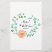 Brautparty Game Green Peach Ratet das Kleid Flyer (Hinten)