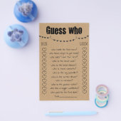 Brautparty Game Guthaben Wer Card Flyer (Einzeln)