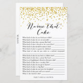 Brautparty Game - Name, der "Cake & Response" (Vorne/Hinten)