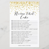 Brautparty Game - Name, der "Cake & Response" (Vorderseite)