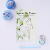 Brautparty Game Orchid Blume Raten Sie das Kleid Flyer (Einzeln)