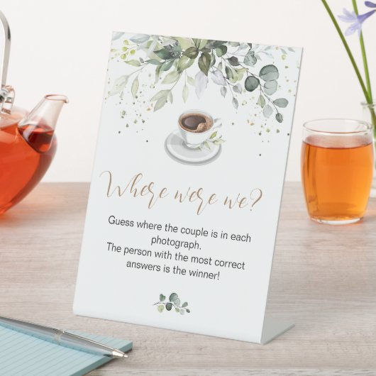 Brautparty Game Pedestal Sign Sockelschild (In Situ)