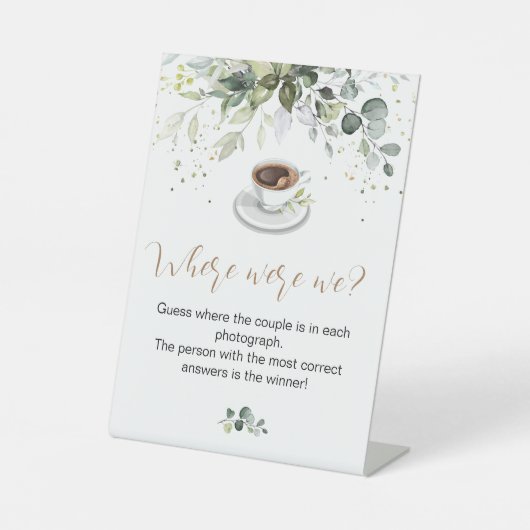 Brautparty Game Pedestal Sign Sockelschild (Vorderseite)