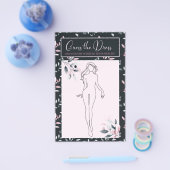 Brautparty Game Pink Navy Ratet die Dress Card Flyer (Einzeln)