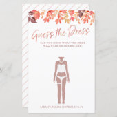 Brautparty Game rät die Dress-Herbstlaub (Vorne/Hinten)