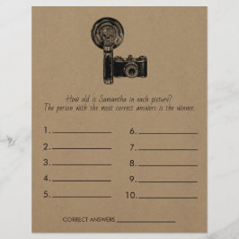 Brautparty Game rät die Hochzeit Flyer