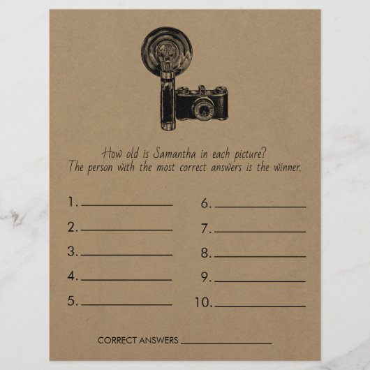 Brautparty Game rät die Hochzeit Flyer (Vorne)