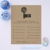 Brautparty Game rät die Hochzeit Flyer (Einzeln)