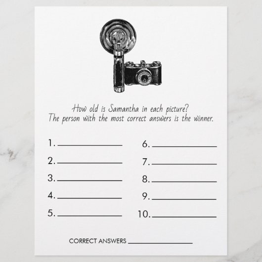 Brautparty Game rät die Hochzeit Flyer (Vorne)