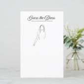 Brautparty Game: Raten Sie mal das Kleid (Stehend Vorderseite)