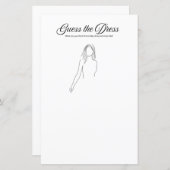 Brautparty Game: Raten Sie mal das Kleid (Vorne/Hinten)