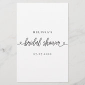 Brautparty Game sagte er sagte, sie sagte raten (Rückseite)