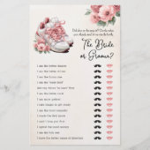 Brautparty Game, sagte er, sie sagte Blumenschlauc (Vorderseite)