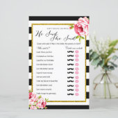 Brautparty Game - sagte sie (Stehend Vorderseite)