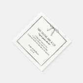 Brautparty Game "Two Truths and a Lie" Fun Fakt Serviette (Ecke)