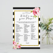 Brautparty Game - Was steckt in deiner Geldbörse? (Stehend Vorderseite)