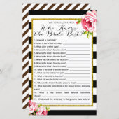 Brautparty Game - Wer kennt Bridge Best? (Vorne/Hinten)