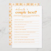 Brautparty Game - Wer kennt das beste Paar? Programm (Vorne/Hinten)