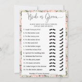 Brautparty Game Wer kennt das Paar Beste? Einladung (Vorderseite)