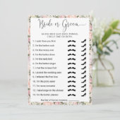 Brautparty Game Wer kennt das Paar Beste? Einladung (Stehend Vorderseite)