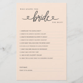 Brautparty Game Wer kennt die Braut die Besten?