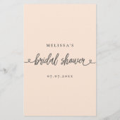 Brautparty Game Wer kennt die Braut die Besten? (Rückseite)