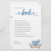 Brautparty Game Wer kennt die Braut die Besten? (Vorne/Hinten)