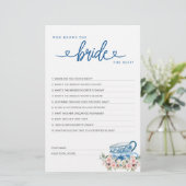 Brautparty Game Wer kennt die Braut die Besten? (Stehend Vorderseite)