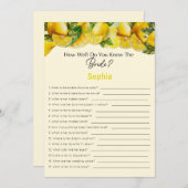 Brautparty Game wie gut kennen Sie die Brille Einladung (Vorne/Hinten)