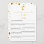 Brautparty Game wie gut kennen Sie die Brille Einladung (Vorne/Hinten)