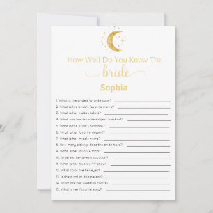 Brautparty Game wie gut kennen Sie die Brille Einladung