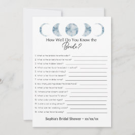 Brautparty Game wie gut kennen Sie die Brille Einladung