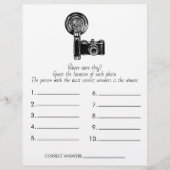 Brautparty Game Wo waren sie? Hochzeit Flyer (Vorne)