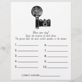 Brautparty Game Wo waren sie? Hochzeit Flyer