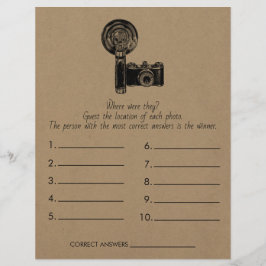 Brautparty Game Wo waren sie? Hochzeit Flyer