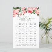 Brautparty Game Word Search Blushing Rose (Stehend Vorderseite)