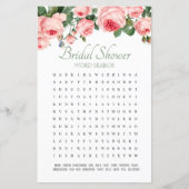 Brautparty Game Word Search Blushing Rose (Vorderseite)